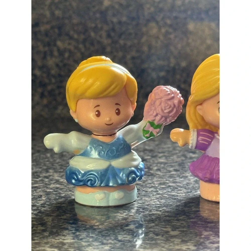 Disney Princesses Little People Set Of 3 Cinderella, Repunzle, Belle